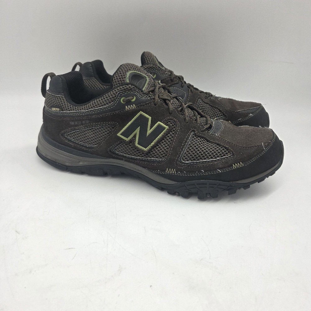 New Balance 650 Brown Trail Sneakers Size 13 D Wide Vintage Green Suede STEAL